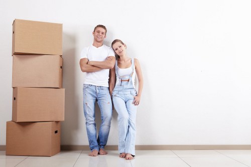 Removal team planning a house move in Pimlico streets
