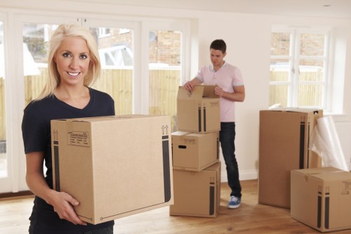 Careful handling of office equipment during a Pimlico move