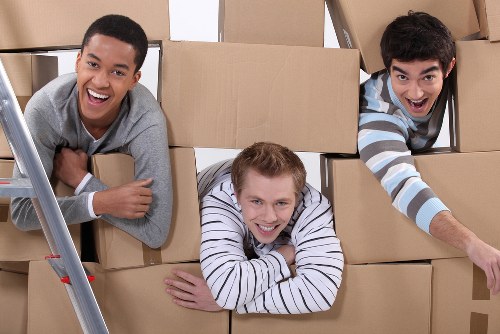 Office furniture and equipment being relocated for a Pimlico business move