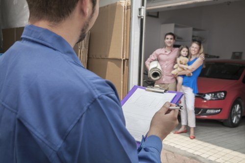 Moving van outside a Pimlico property with access considerations