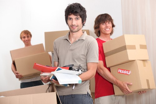 Removal team preparing a flat move in Pimlico