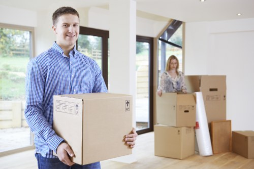 Commercial moving team planning an office relocation in Pimlico