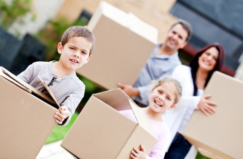 A local removals van for a student move in central London