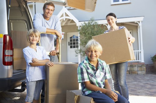 Removals support for stair access in a central London property