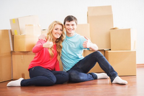 Careful handling of furniture during a Pimlico student relocation
