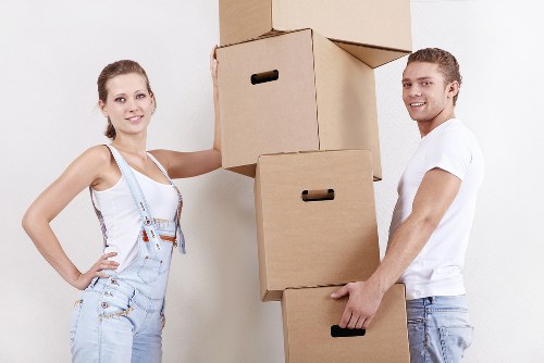 Loading household furniture for transport in Pimlico